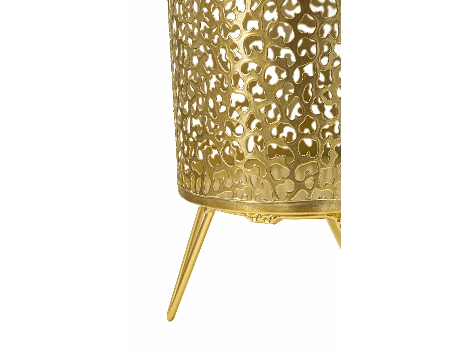 Lot de 2 Cache-Pots Design "Piny" 20cm Or