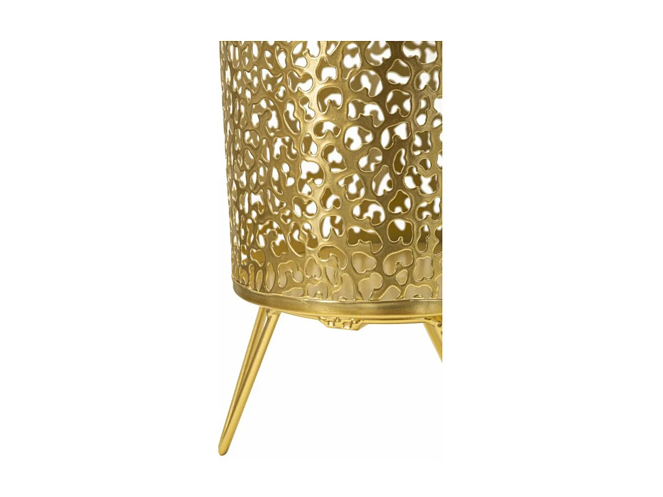 Lot de 2 Cache-Pots Design "Piny" 20cm Or