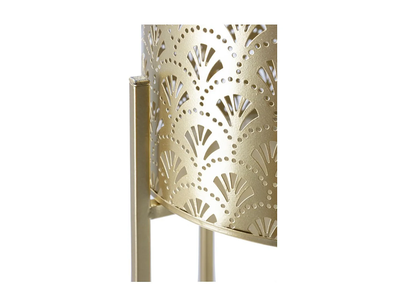 Lot de 2 Cache-Pots sur Pied "Glovy" 52cm Or