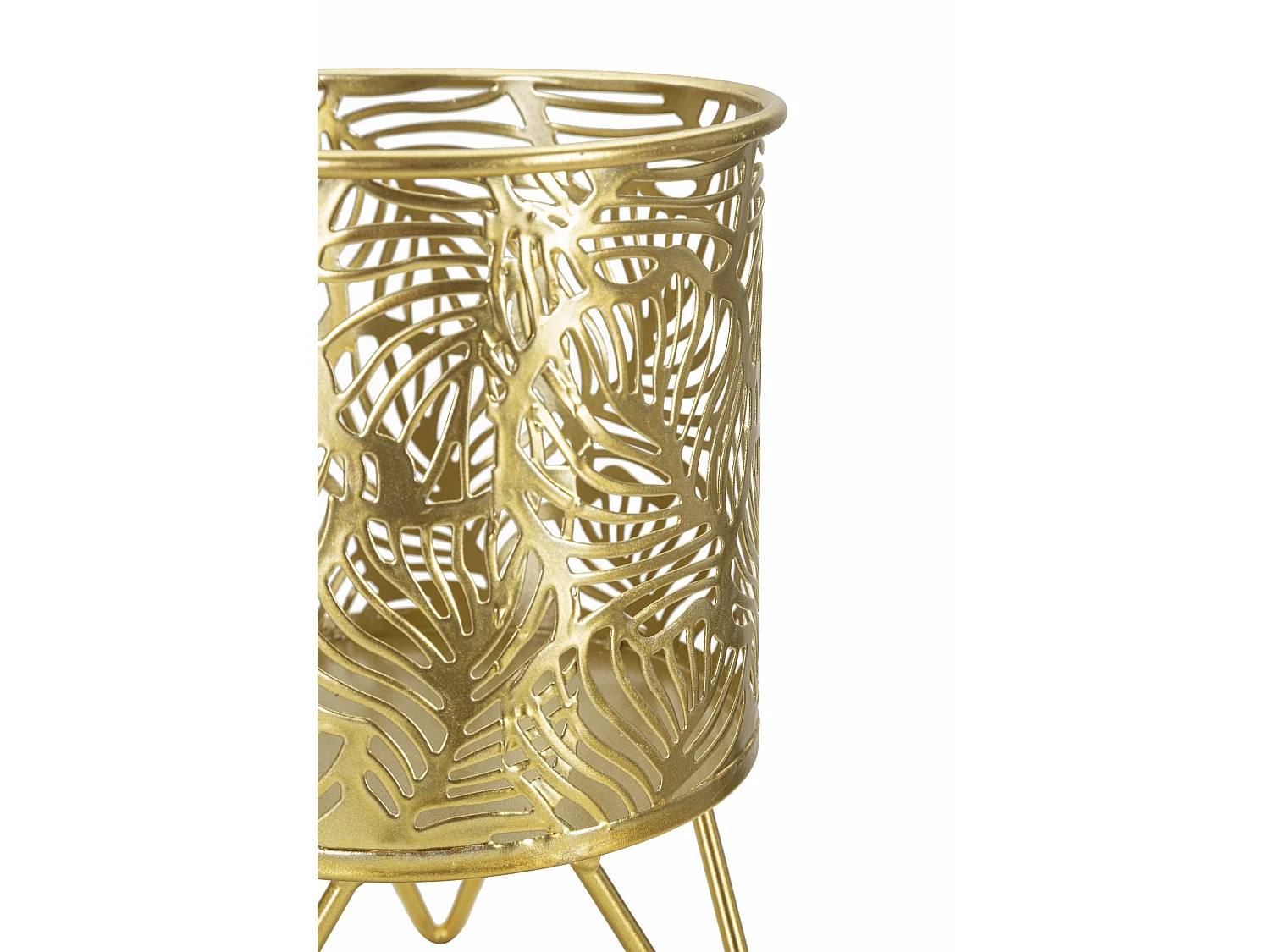 Lot de 2 Cache-Pots Design "Naty" 20cm Or