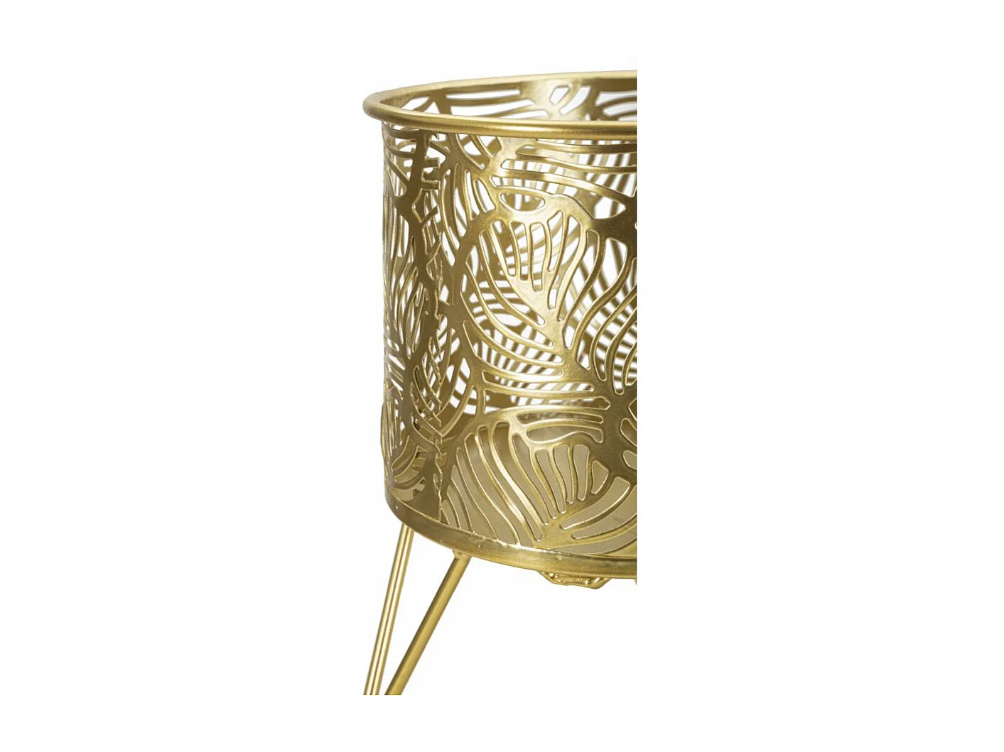 Lot de 2 Cache-Pots Design "Naty" 20cm Or