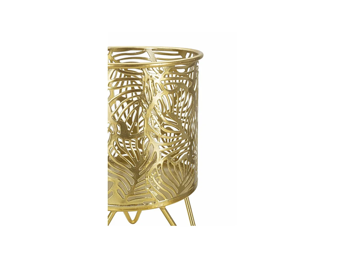 Lot de 2 Cache-Pots Design "Naty" 20cm Or