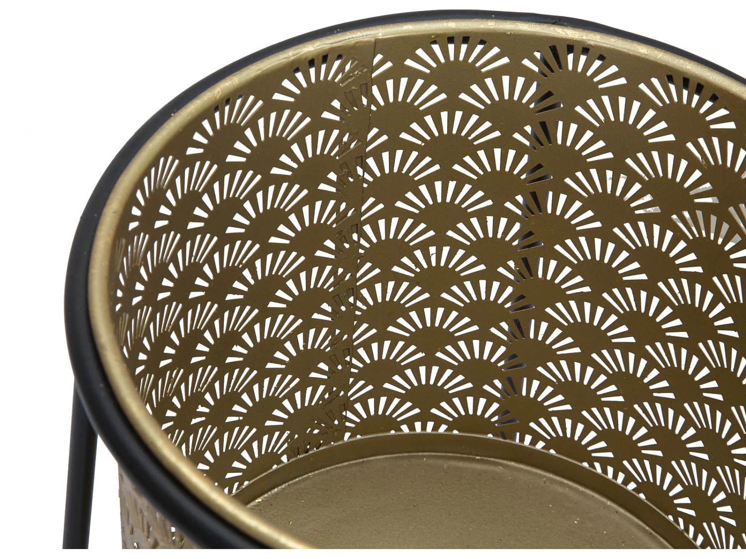 Lot de 2 Cache-Pots sur Pied "Velma" 70cm Or