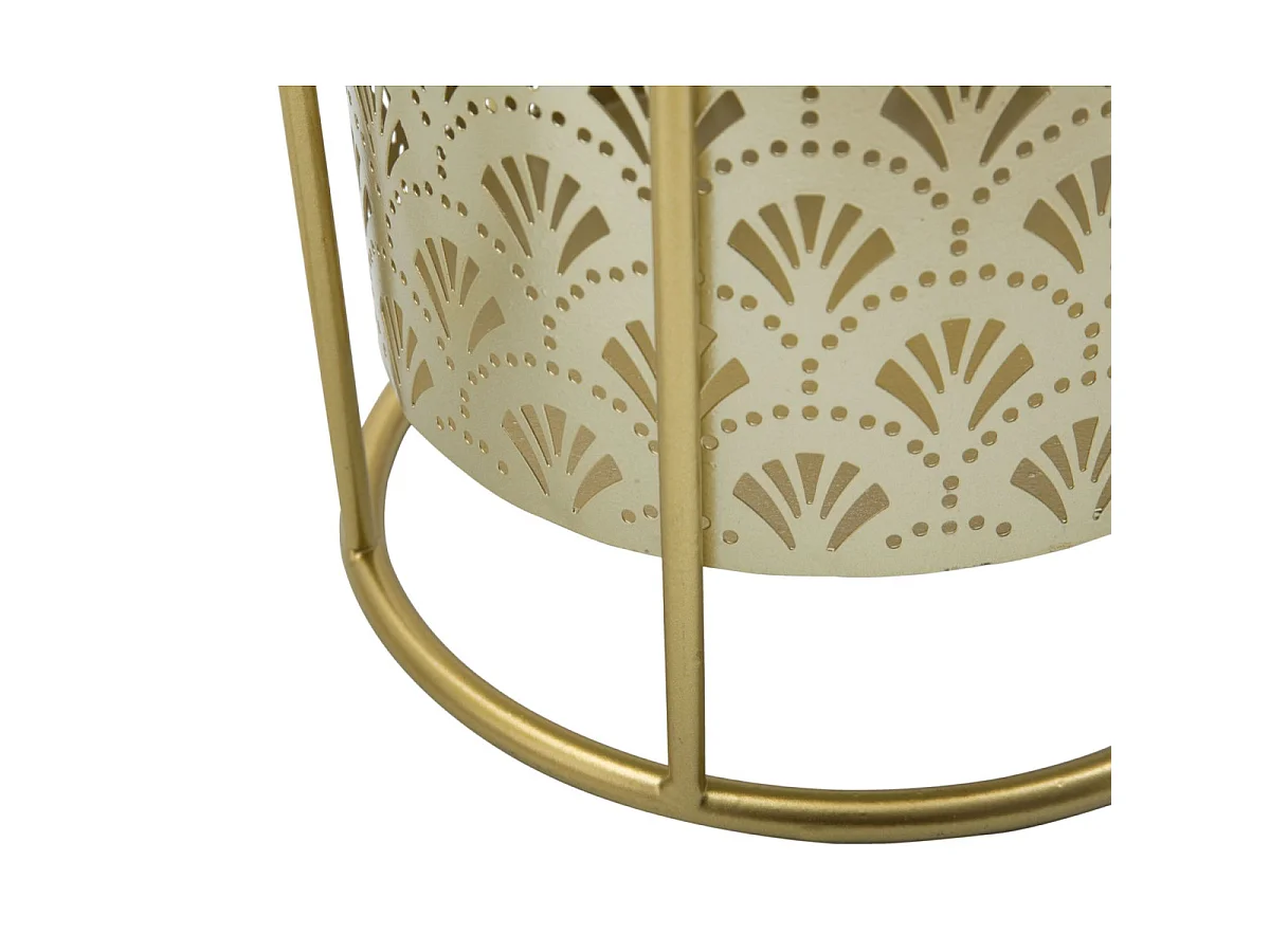 2er-Set Übertöpfe aus Metall goldfarben Ø 21x40-19x22 cm