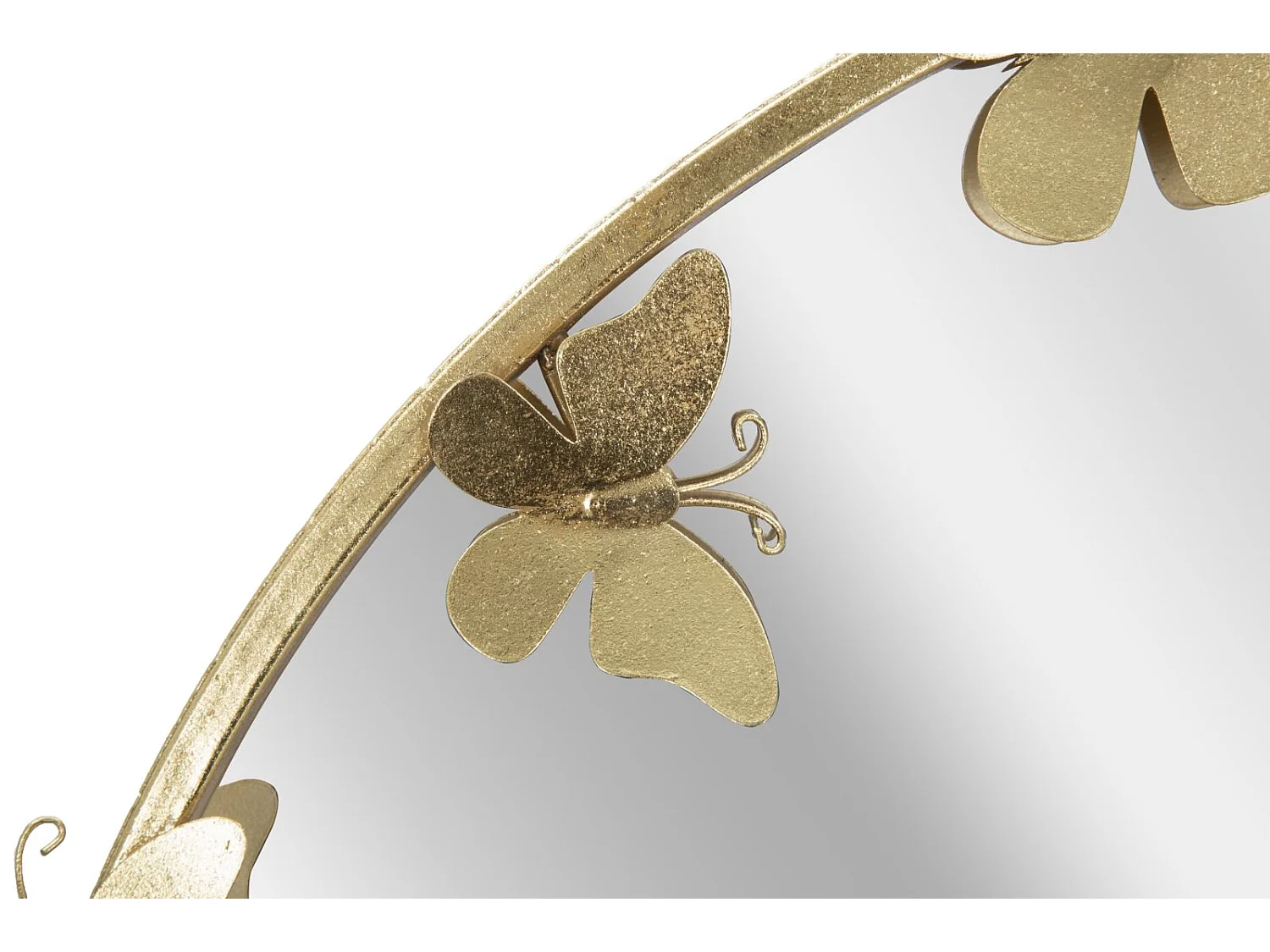 Miroir Mural Design "Butterfly" 75cm Or