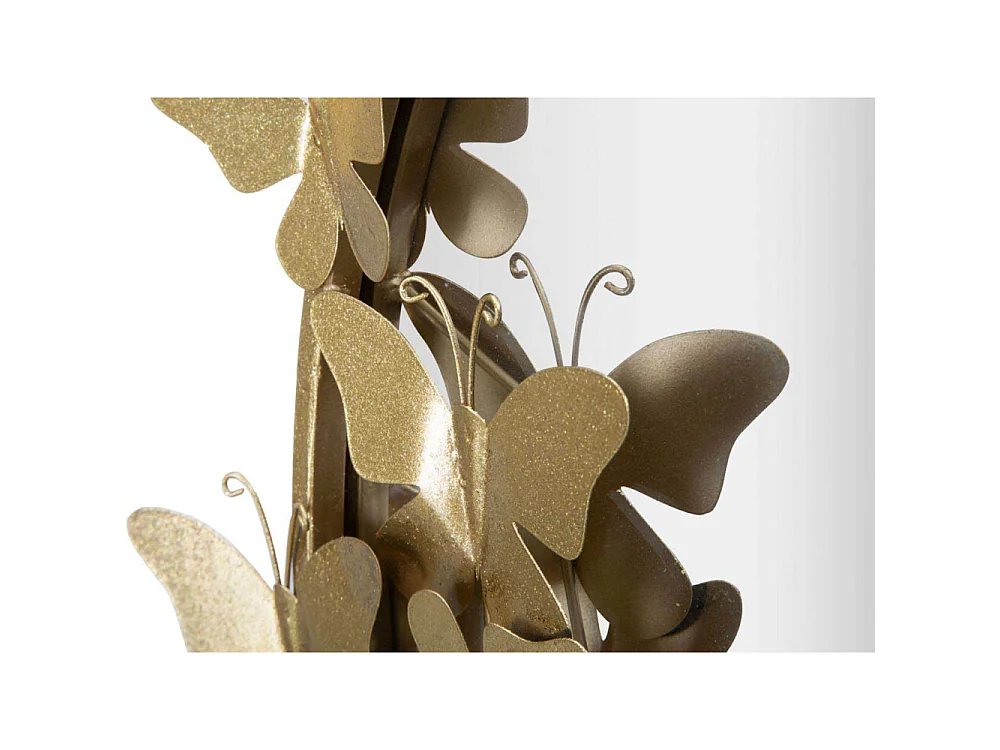 Miroir Mural Design "Butterfly" 75cm Or