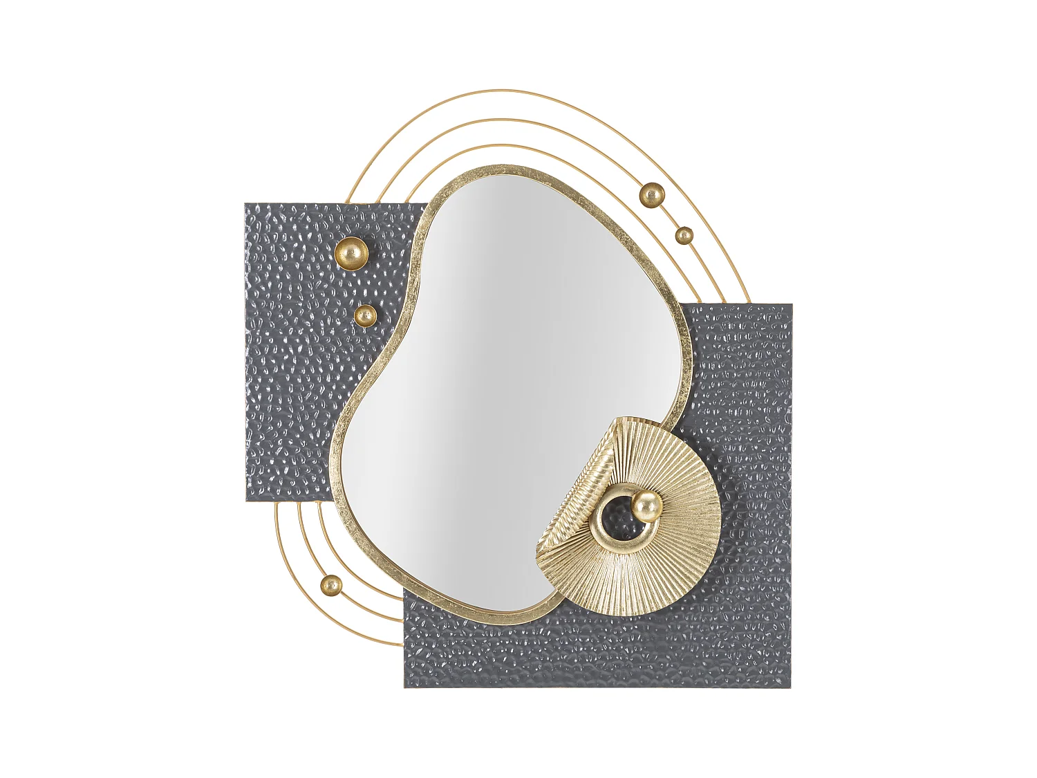 Miroir Mural Art - Design Surréaliste et Multicolore - 80x7x72,4 cm
