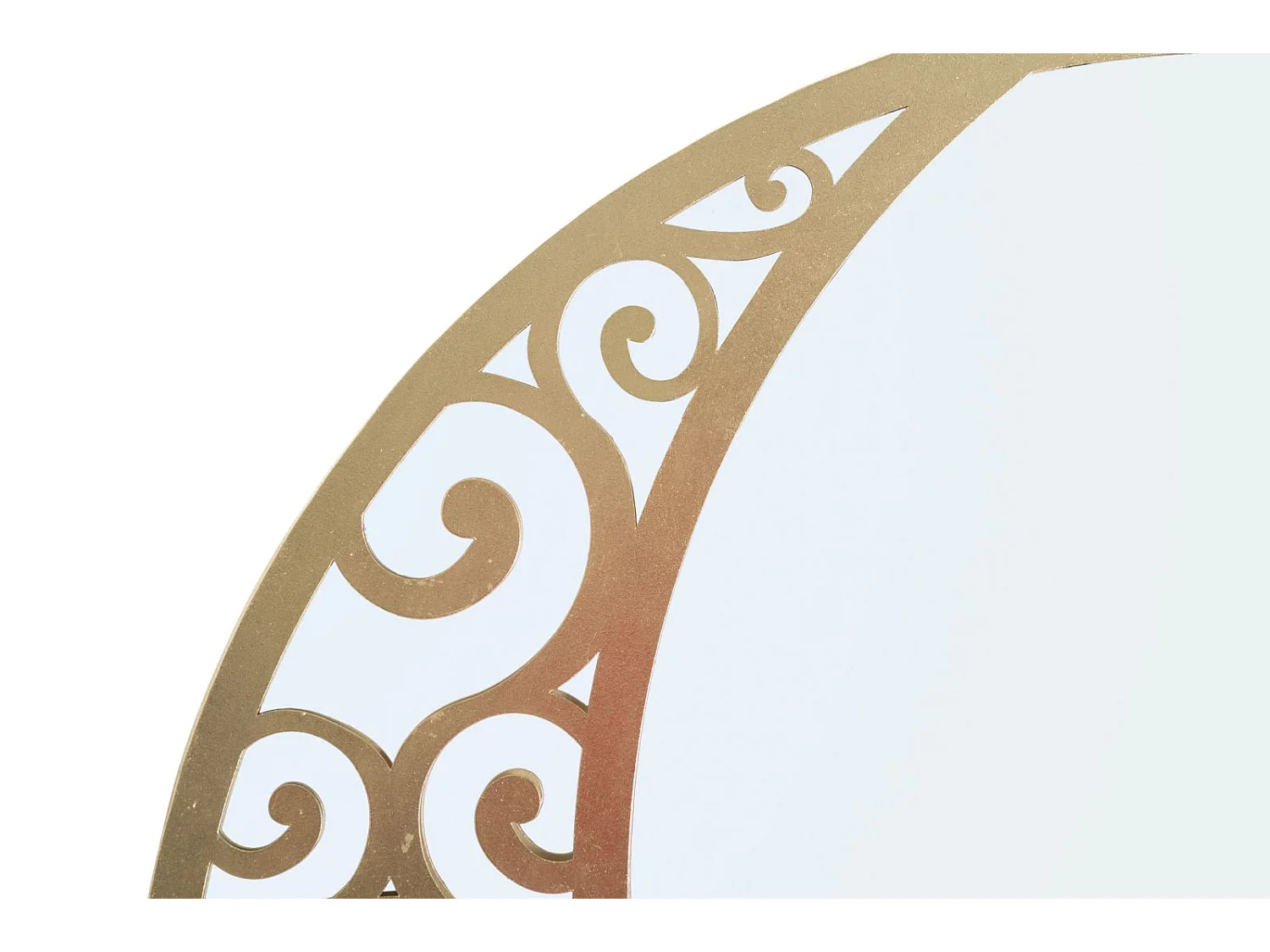 Miroir Mural Design "Luna" 72cm Or