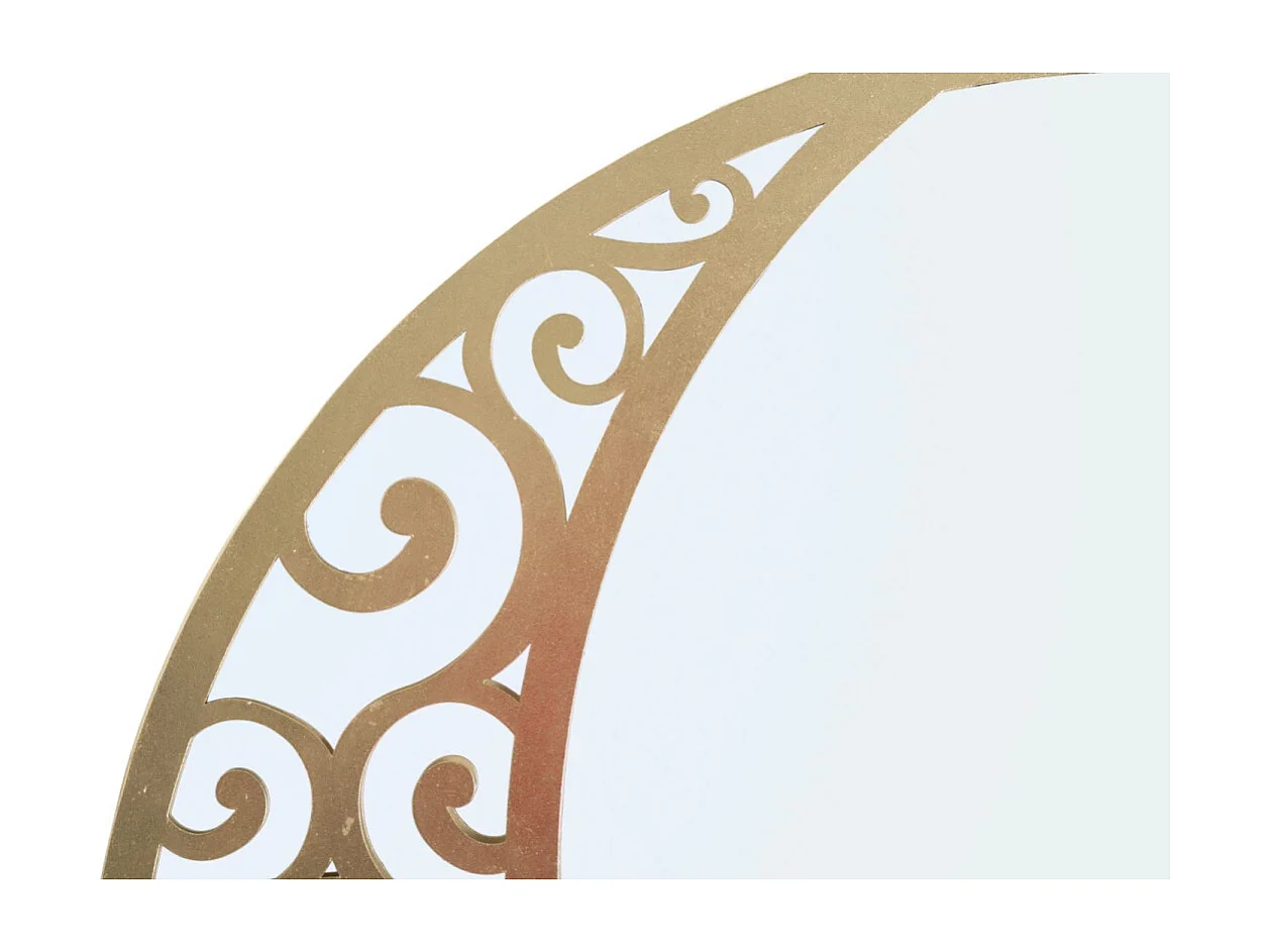 Miroir Mural Design "Luna" 72cm Or