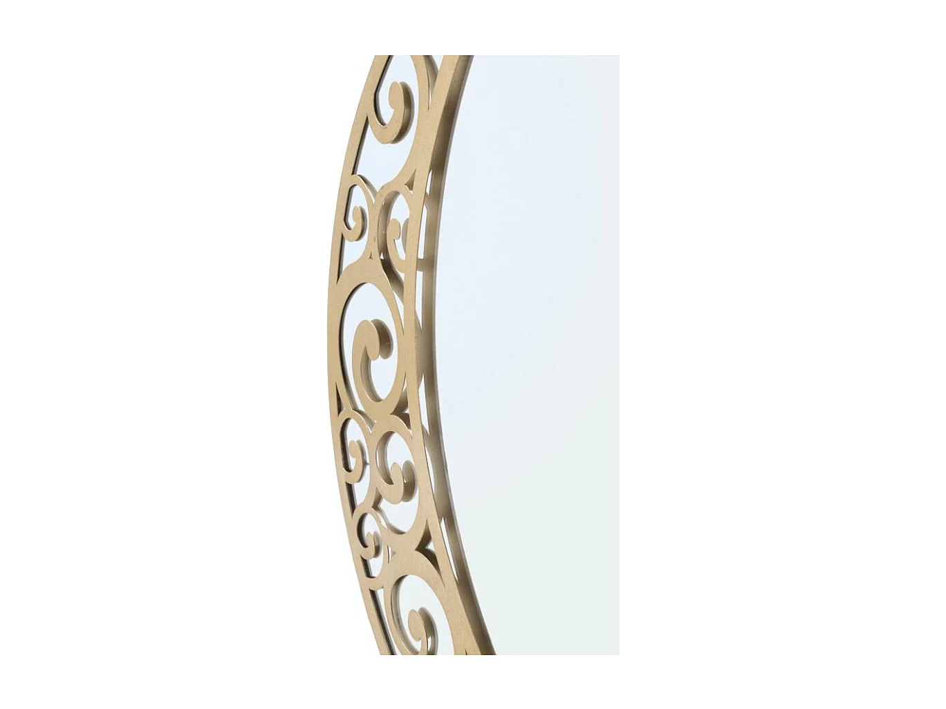 Miroir Mural Design "Luna" 72cm Or