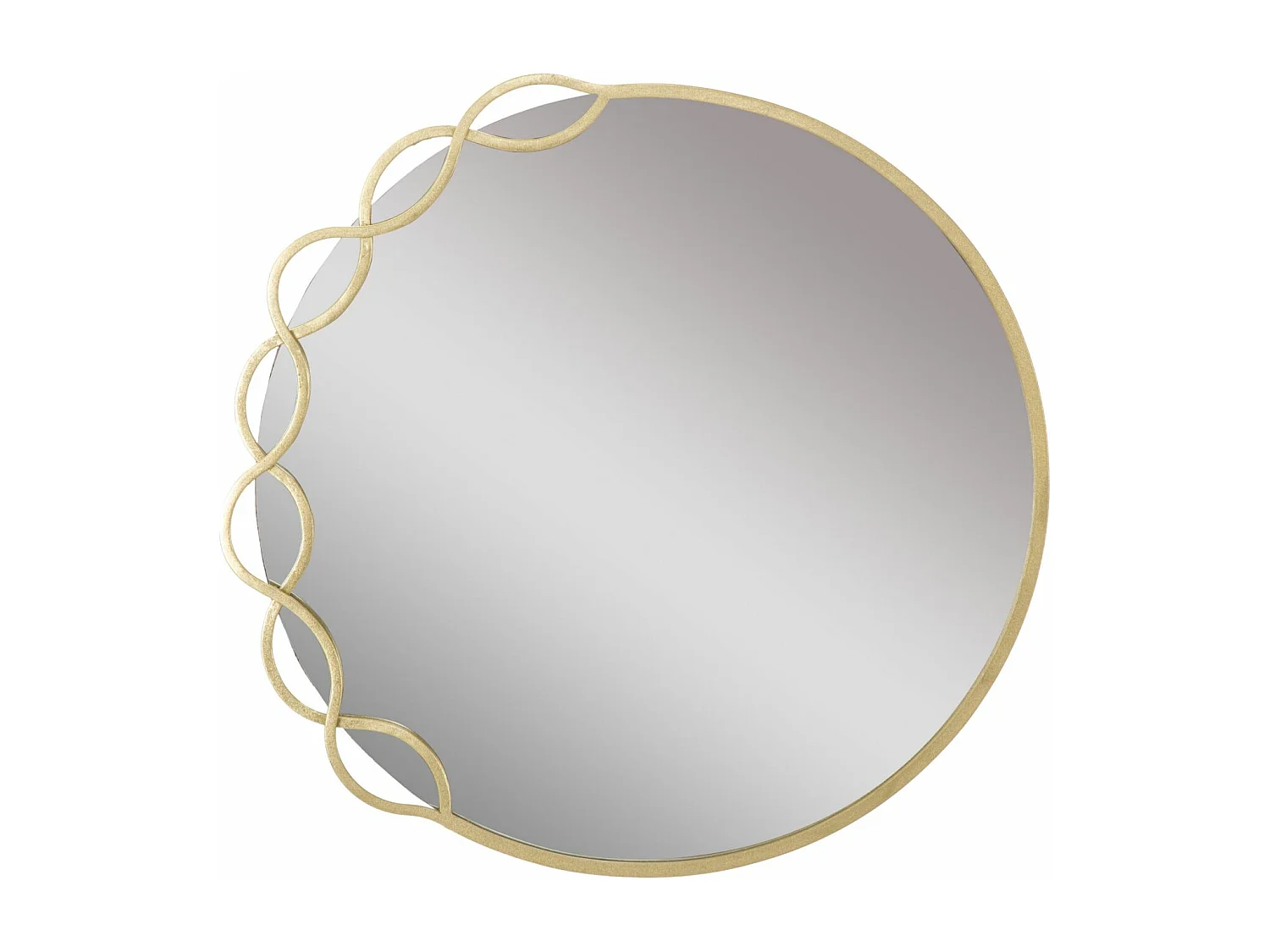 Miroir Mural Design "Eleanor" 73cm Or