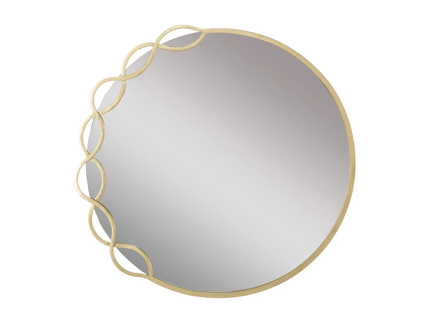 Miroir Mural Design "Eleanor" 73cm Or