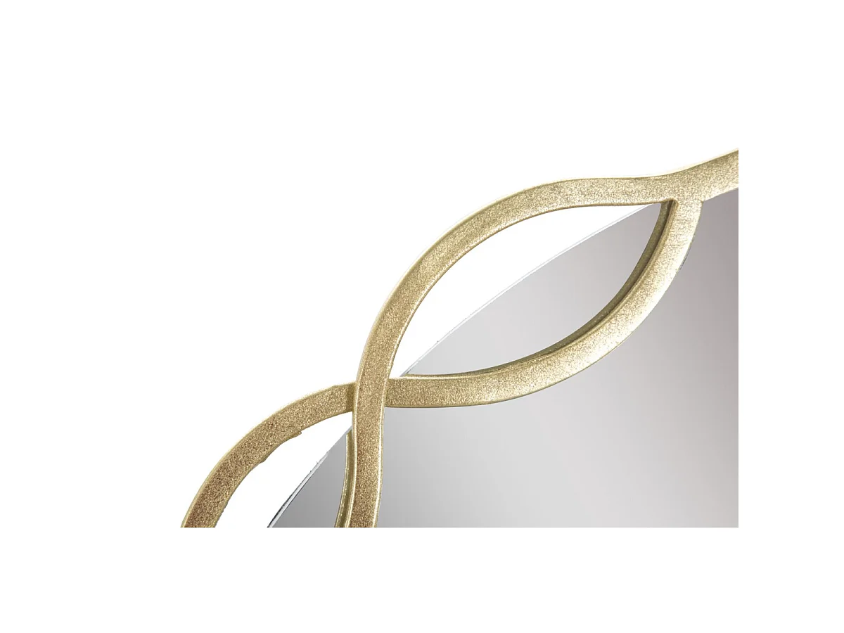 Miroir Mural Design "Eleanor" 73cm Or