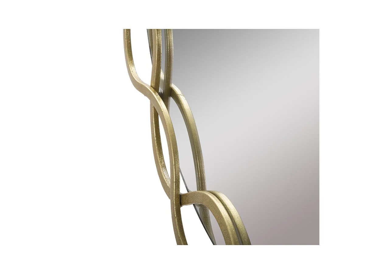 Miroir Mural Design "Eleanor" 73cm Or