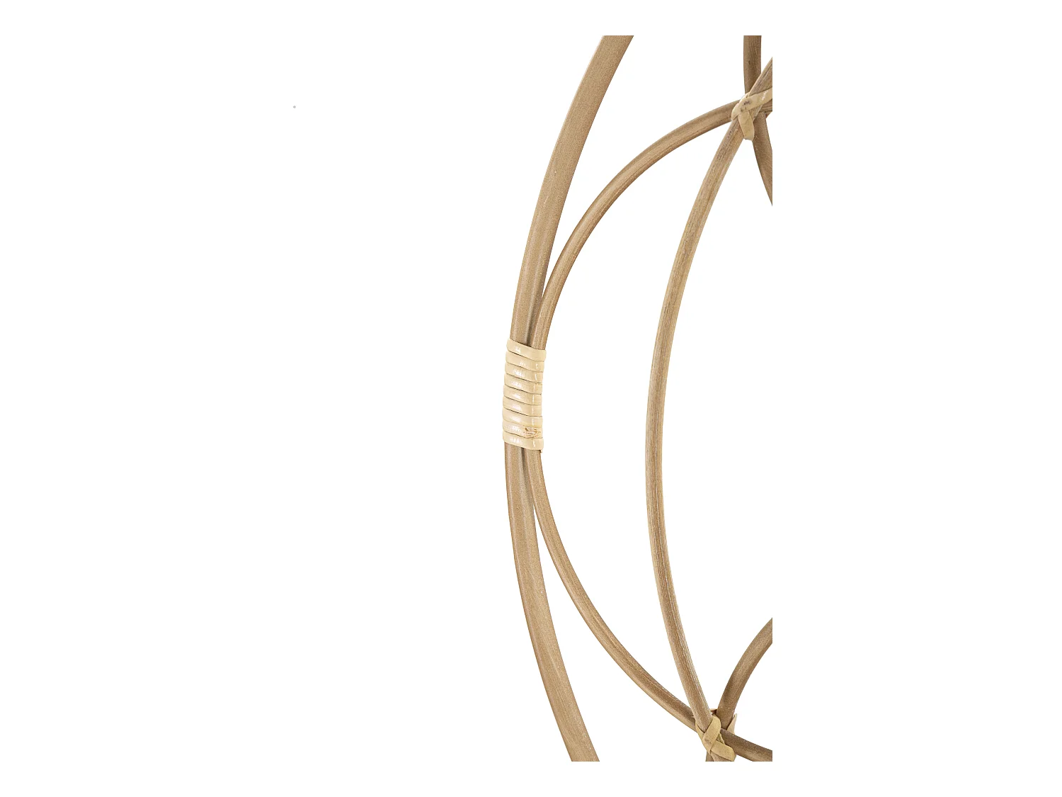 Miroir Mural Déco "Valencia" 60cm Naturel