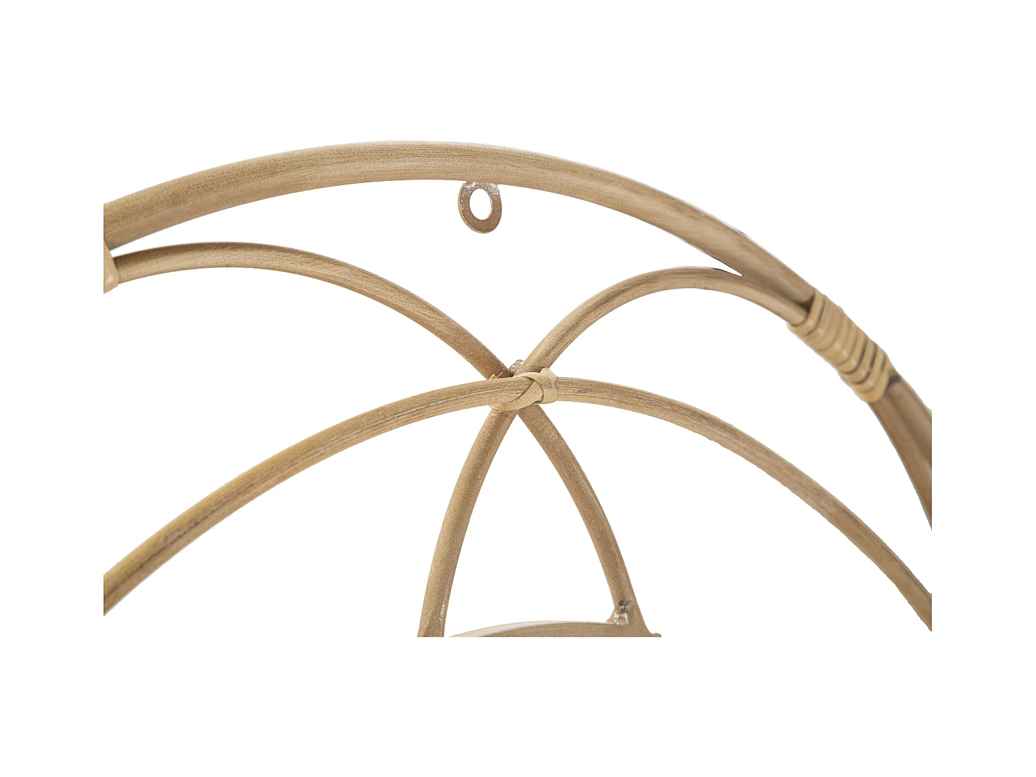 Miroir Mural Déco "Valencia" 60cm Naturel