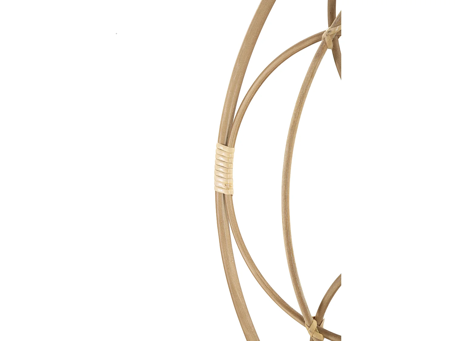 Miroir Mural Déco "Valencia" 60cm Naturel