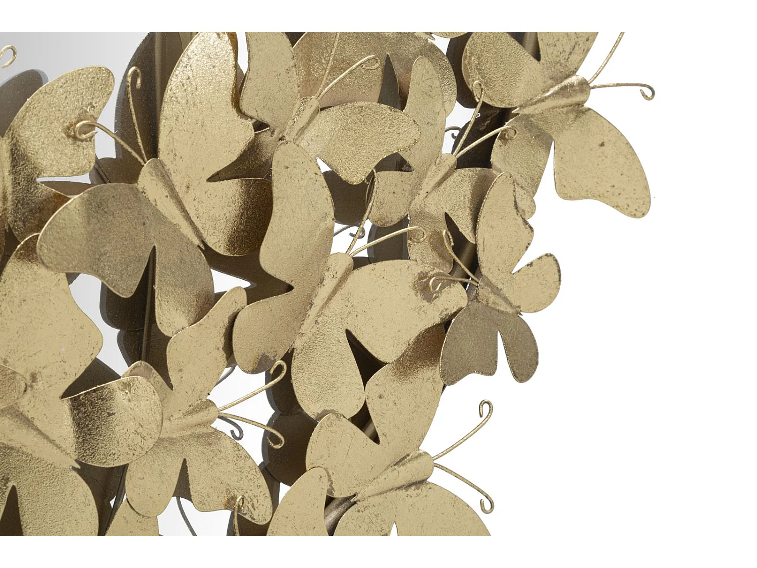 Miroir Mural Design "Butterfly" 89cm Or