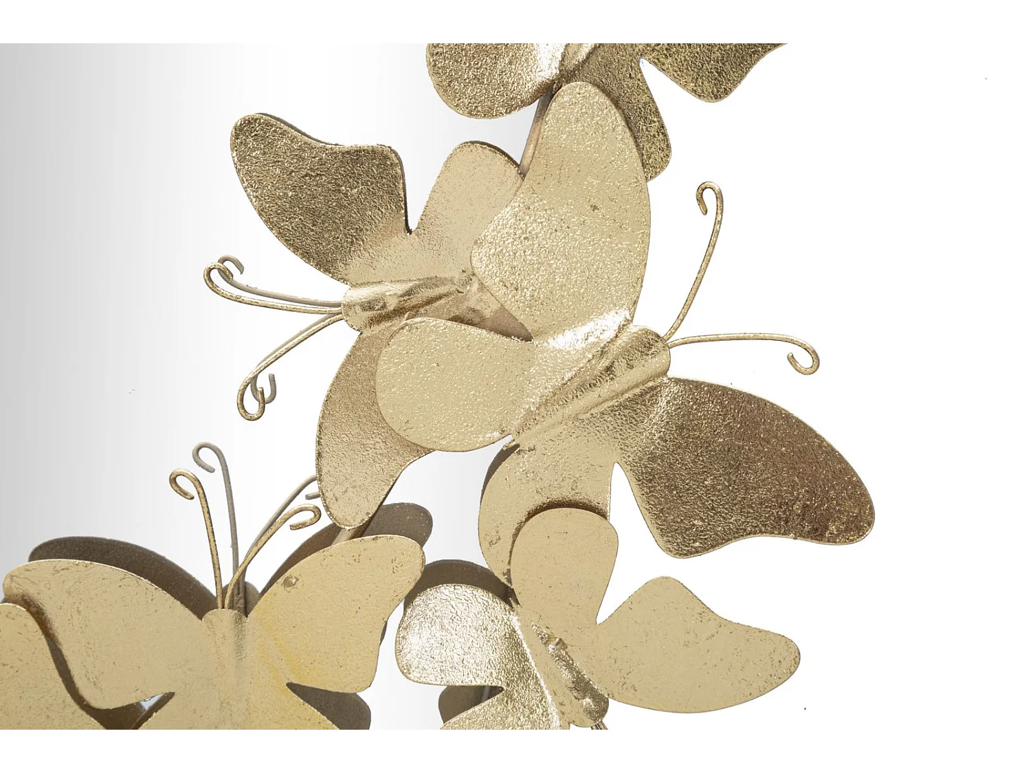 Miroir Mural Design "Butterfly" 89cm Or