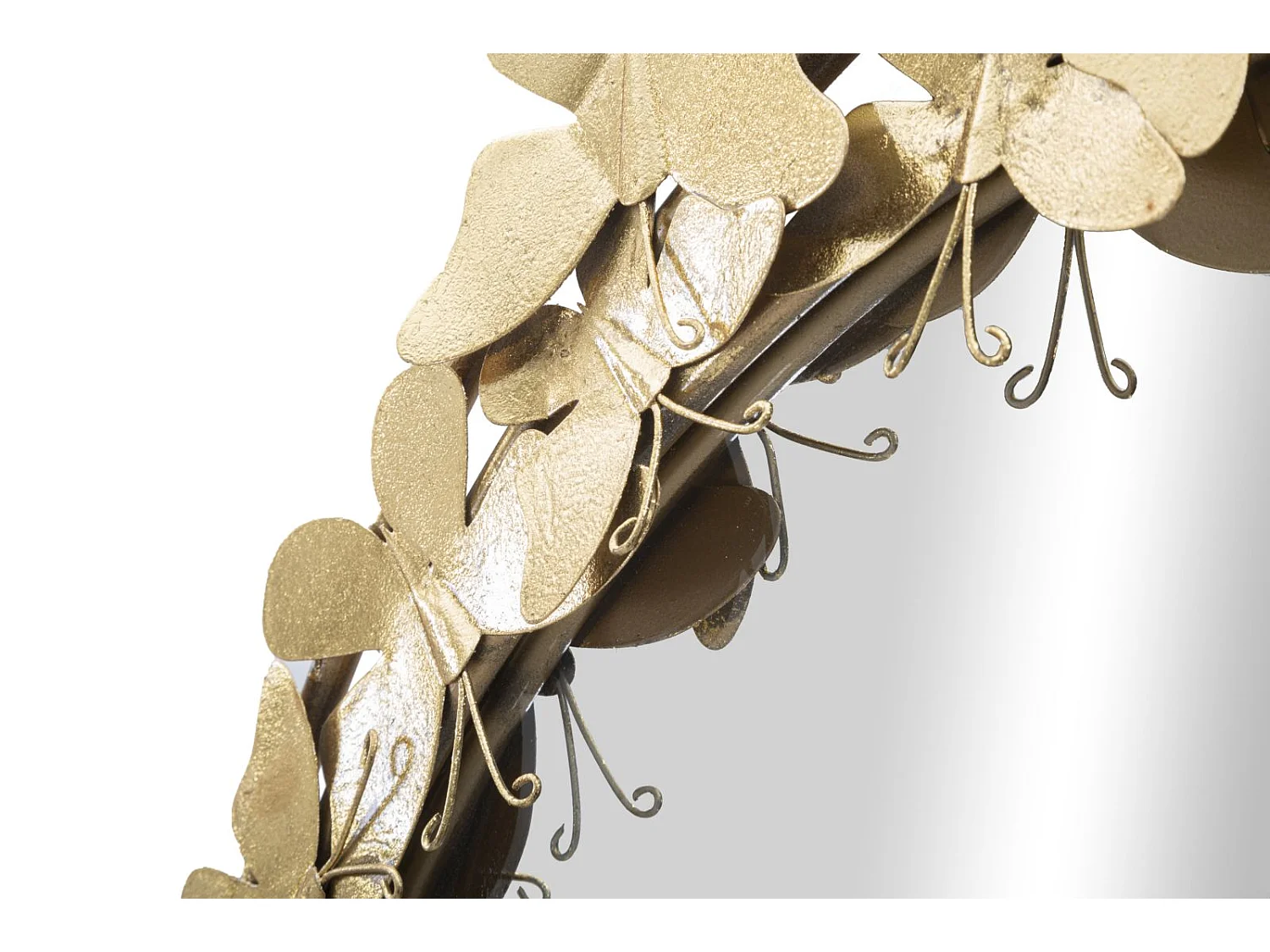 Miroir Mural Design "Butterfly" 81cm Or