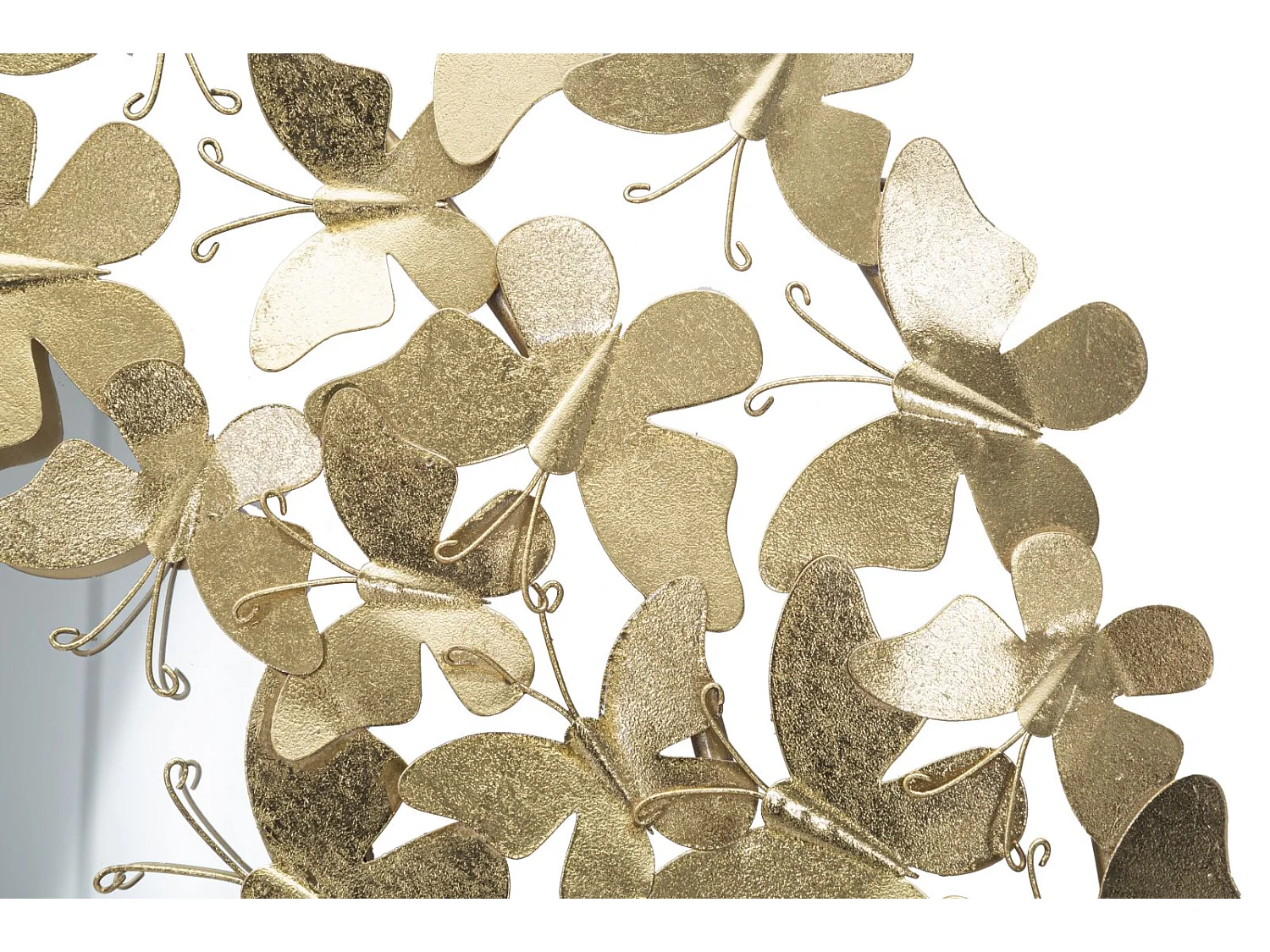 Miroir Mural Design "Butterfly" 81cm Or