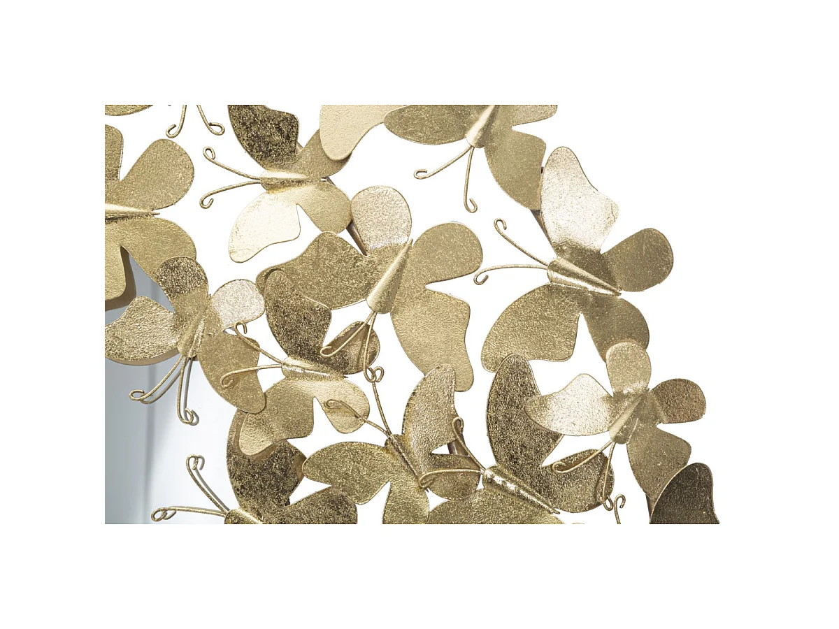 Miroir Mural Design "Butterfly" 81cm Or