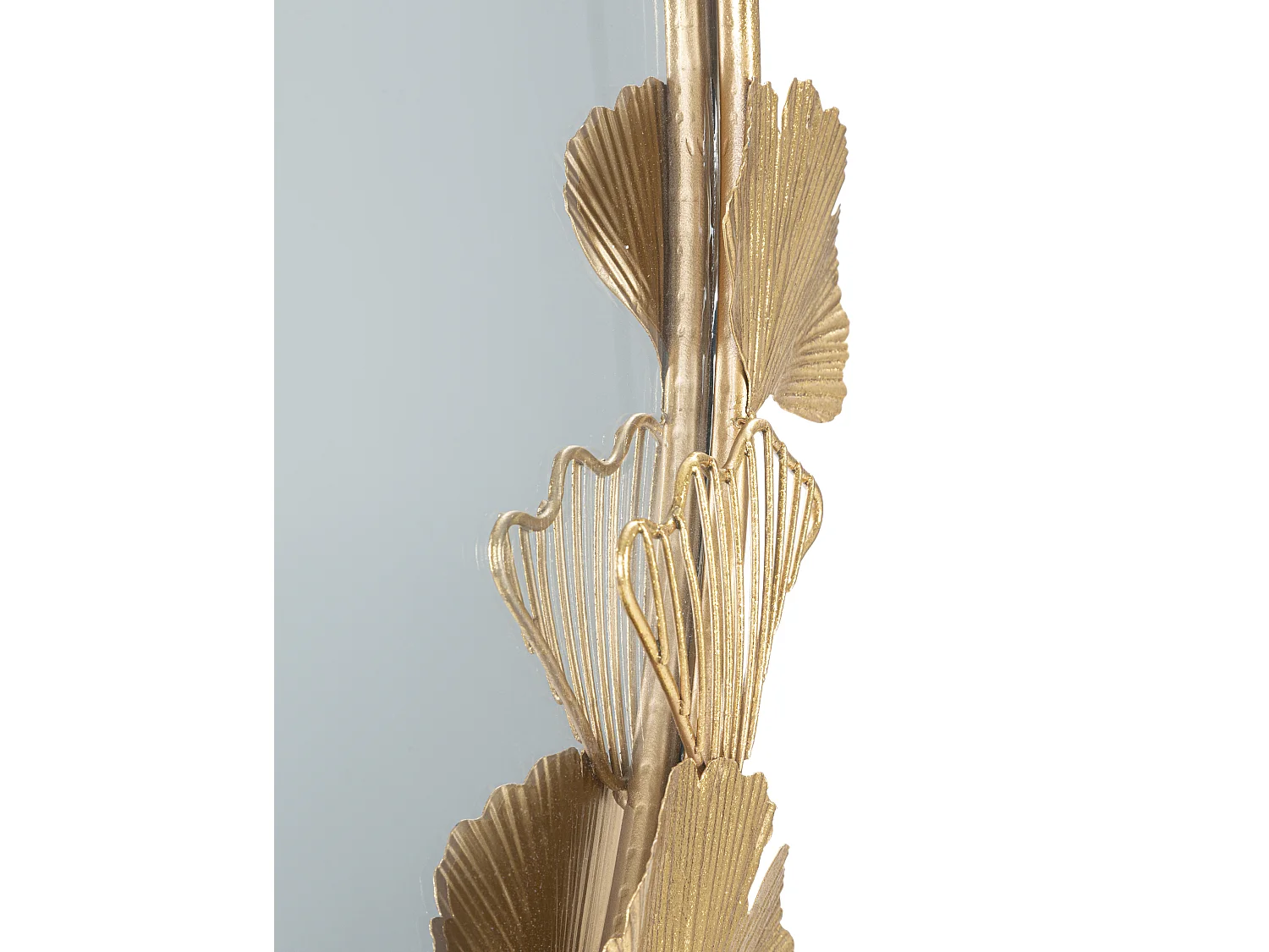 Miroir Mural Design "Little Leaf" 78cm Or