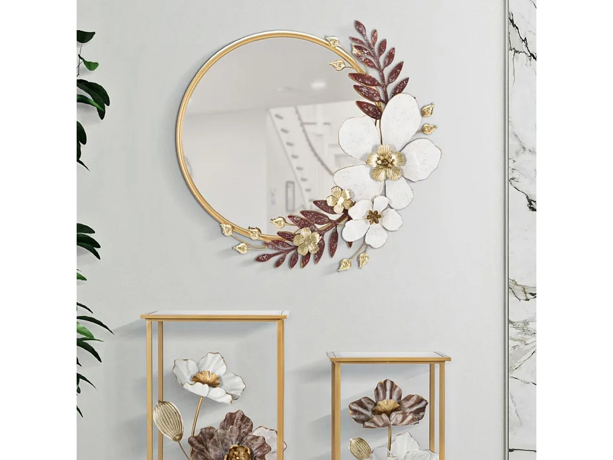 Miroir Mural Design "Flot" 74cm Multicolore