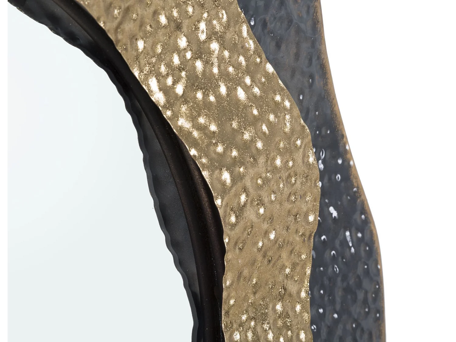 Specchio da parete rotondo cerchi in metallo multicolore Ø cm 65,5x5