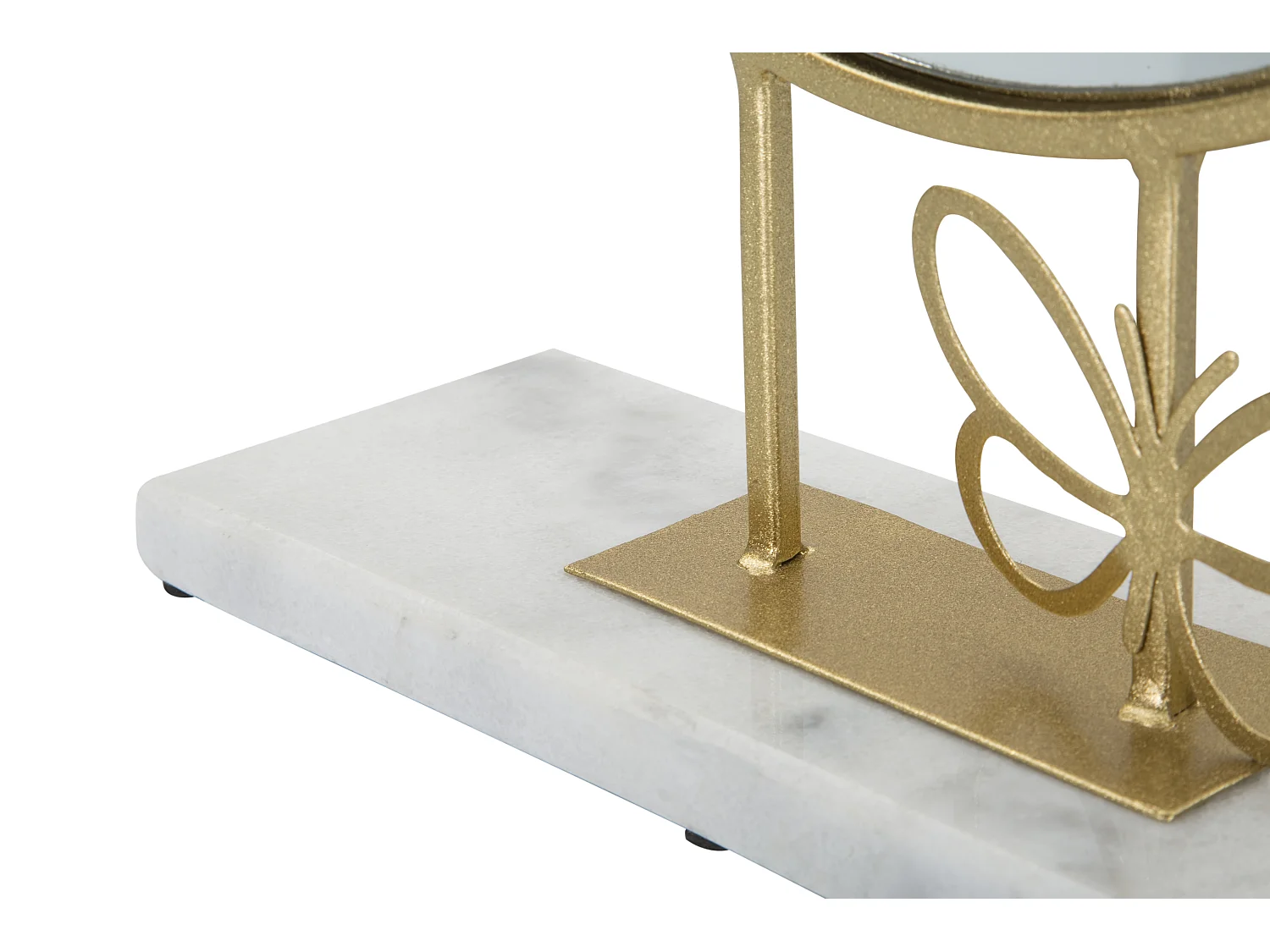 Miroir sur Pied en Marbre "Butterfly" 39cm Or