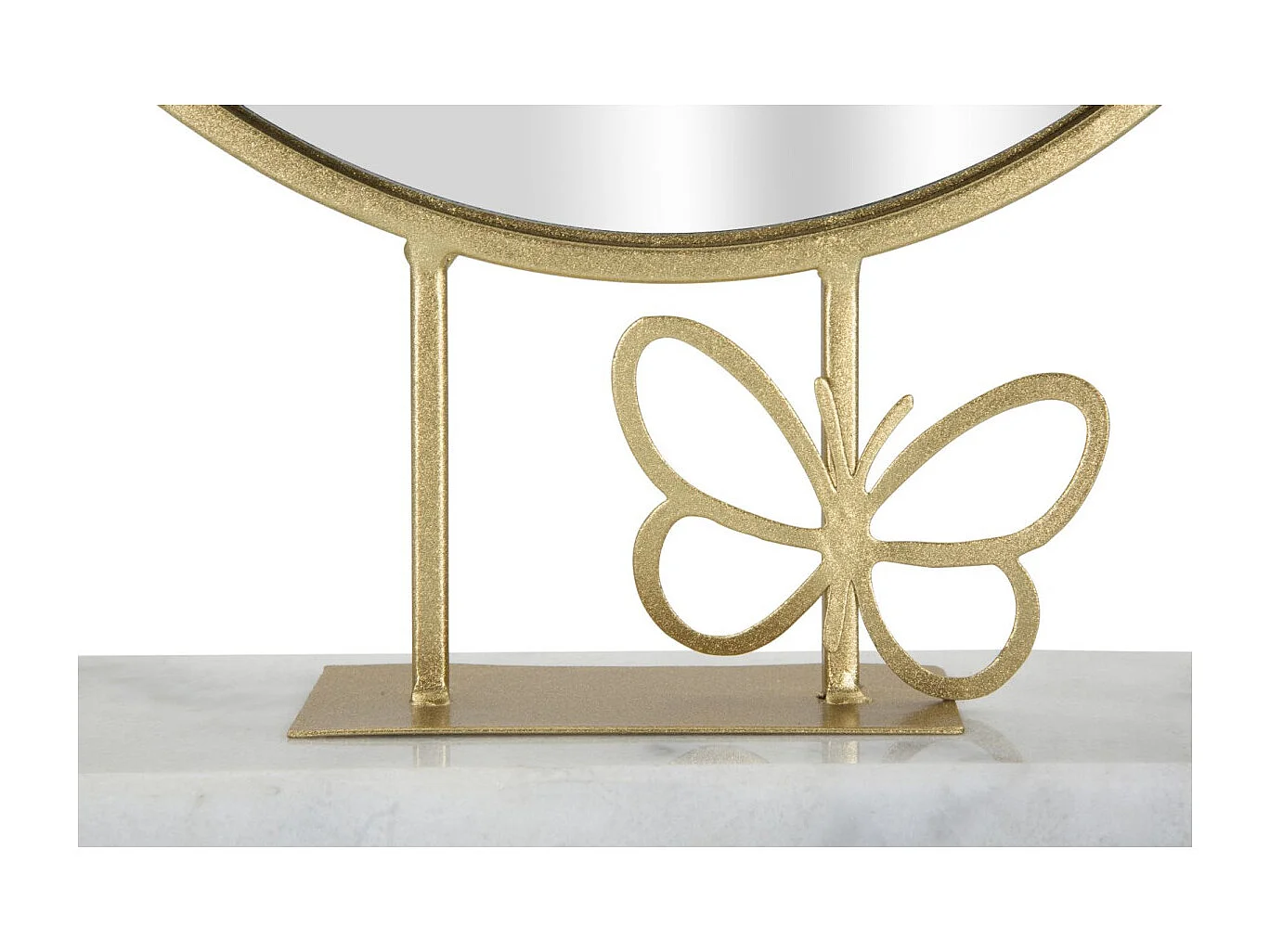 Miroir sur Pied en Marbre "Butterfly" 39cm Or