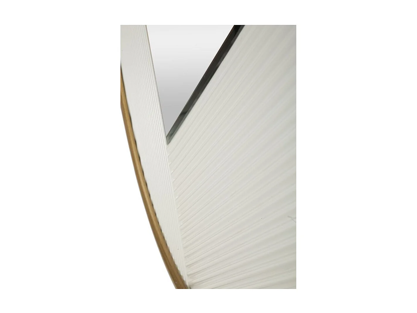 Runder Wandspiegel 80cm mit goldfarbenem Rahmen Tolosa