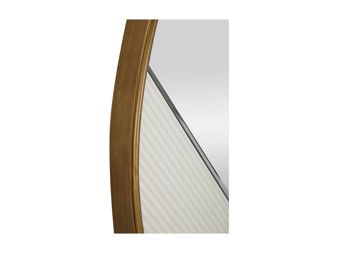 Runder Wandspiegel 80cm mit goldfarbenem Rahmen Tolosa