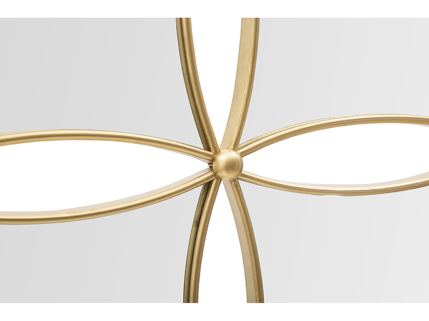 Specchio da parete geometrico in metallo dorato cm 68x3,5x68