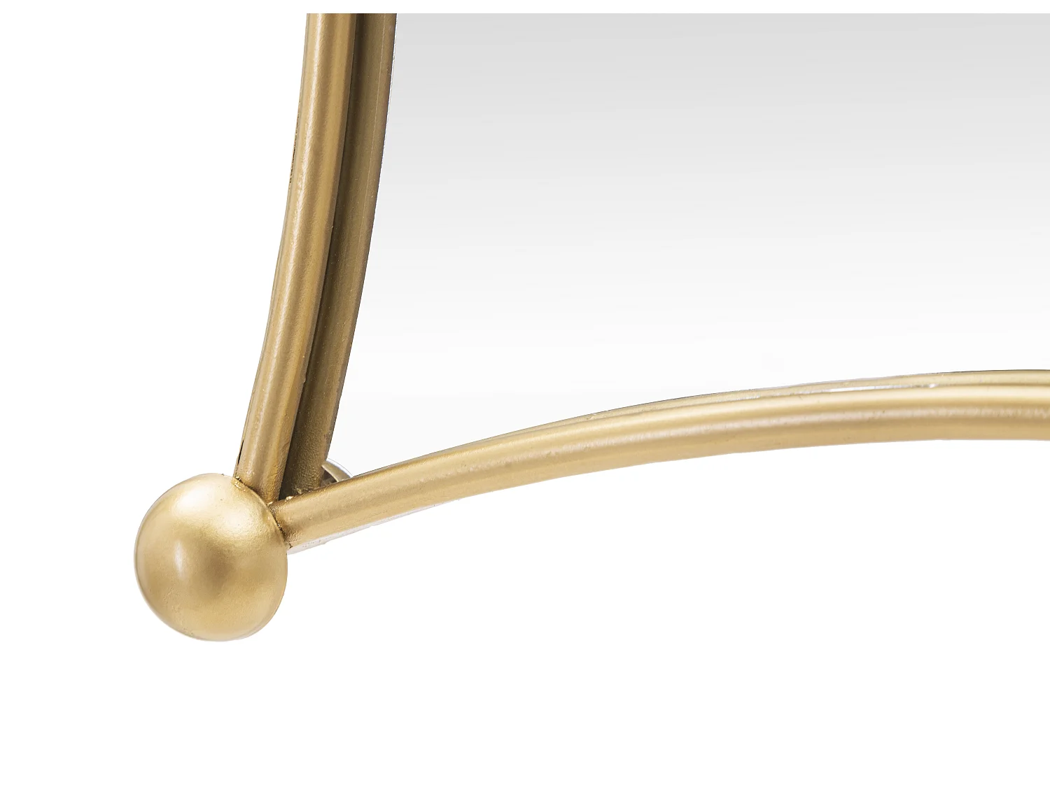 Specchio da parete geometrico in metallo dorato cm 68x3,5x68