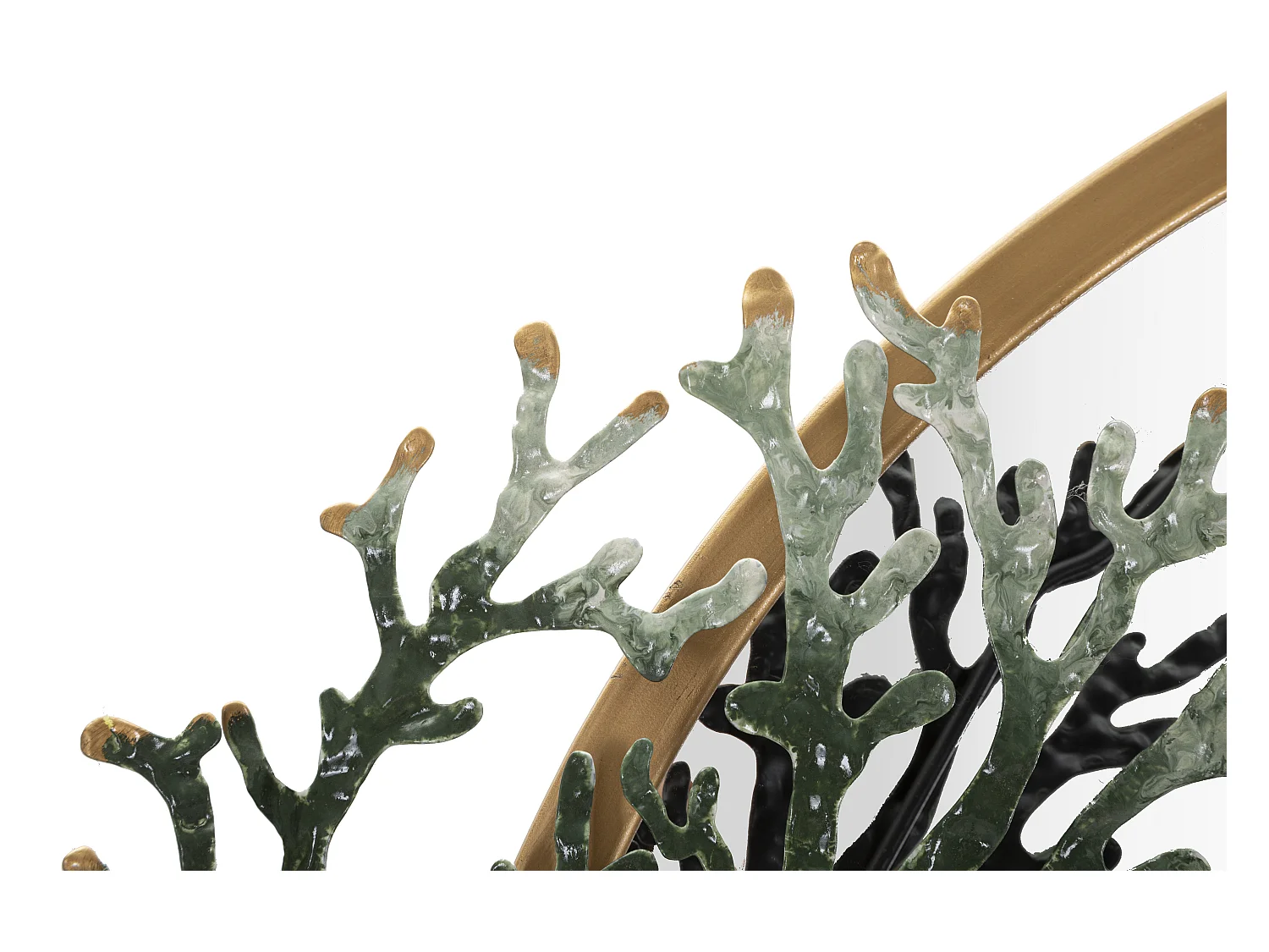 Miroir Mural Déco "Coral" 88cm Multicolore