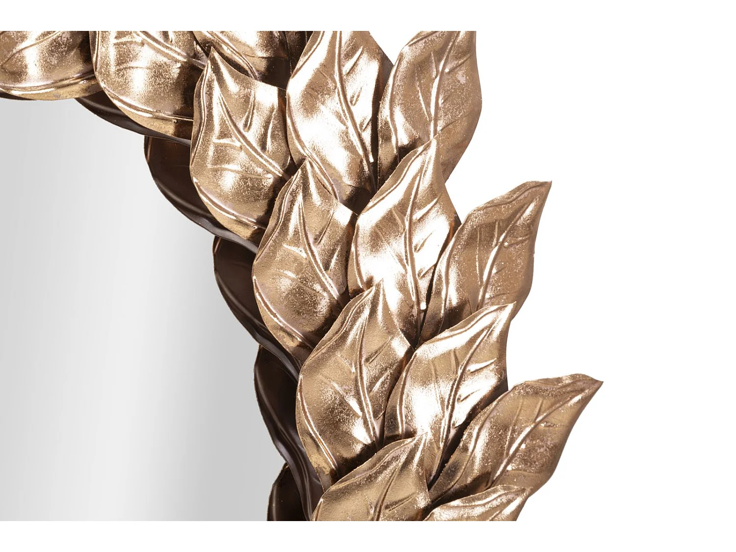 Miroir Mural Design "Corolle" 73cm Cuivre