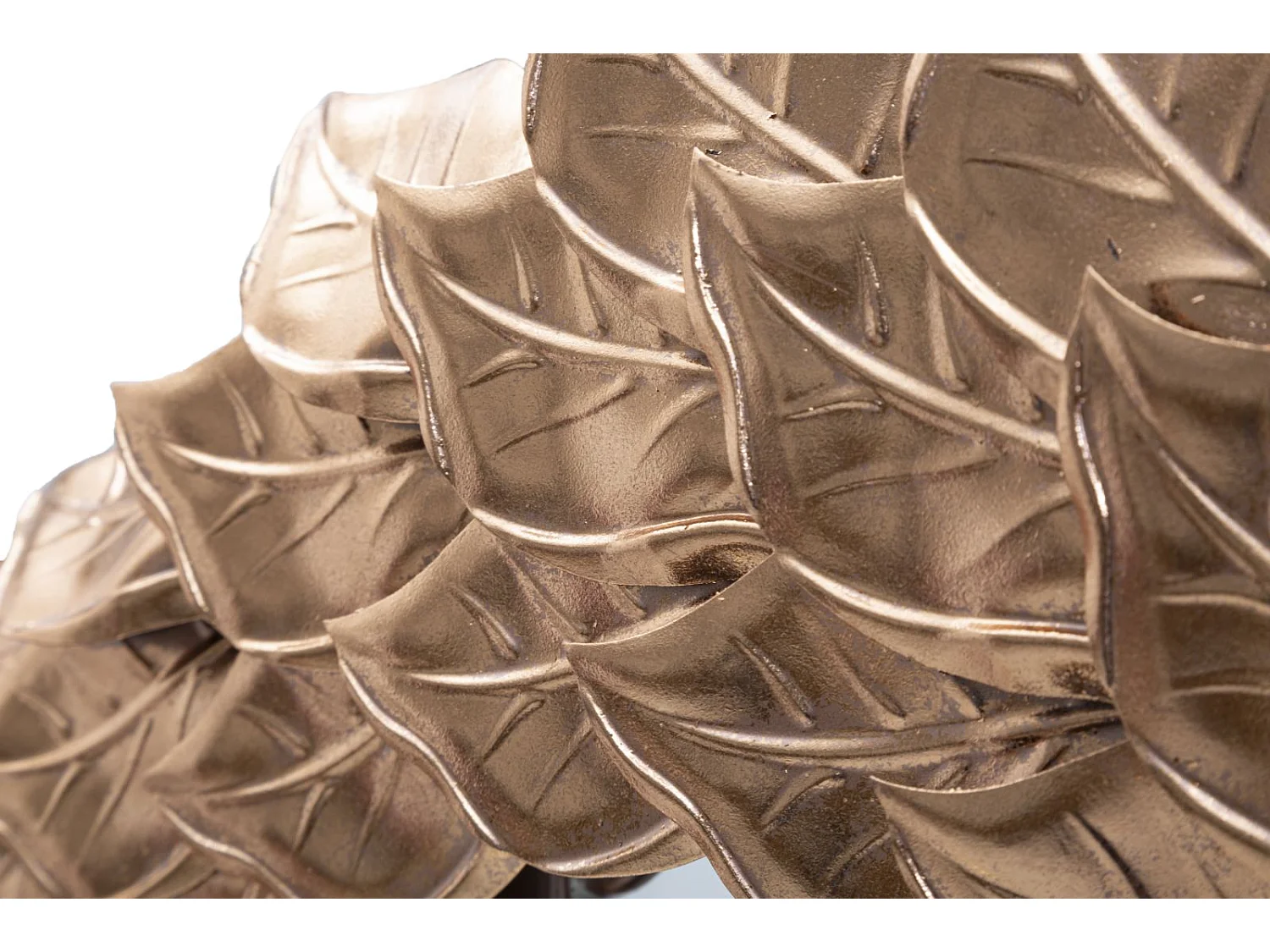 Miroir Mural Design "Corolle" 73cm Cuivre