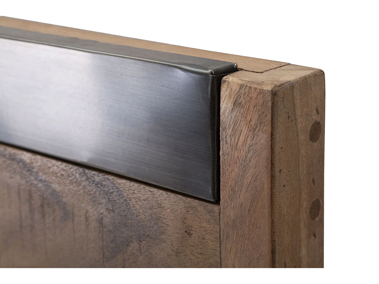 Miroir Mural Design en Bois "Yellowstone" 120cm Marron