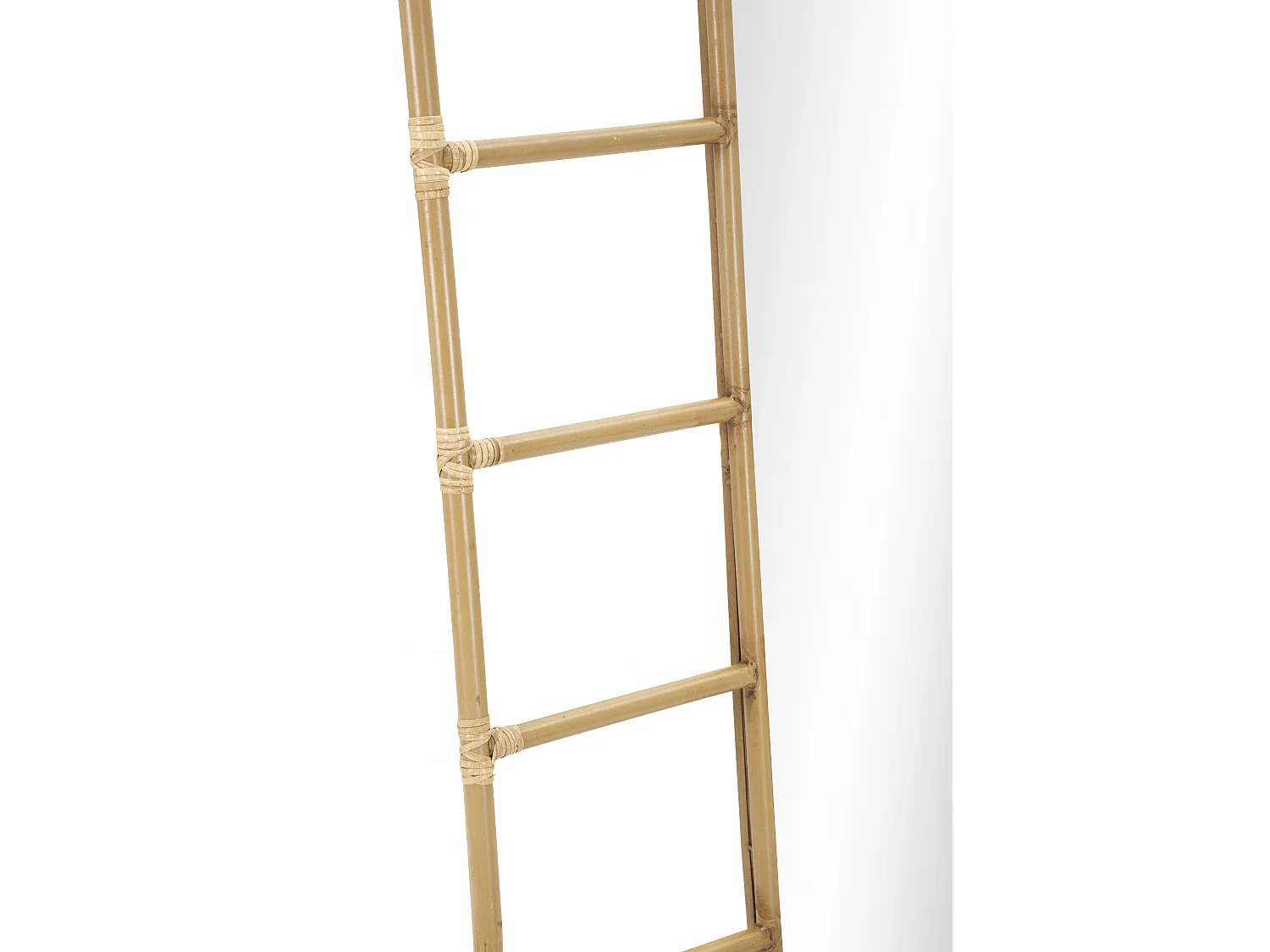 Specchio da pavimento in metallo marrone cm 77,5x3,3x151