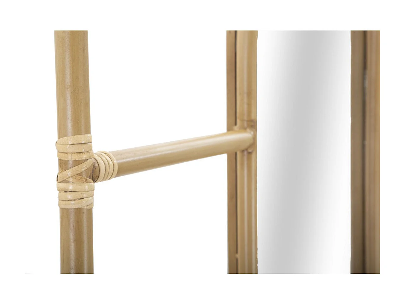 Specchio da pavimento in metallo marrone cm 77,5x3,3x151