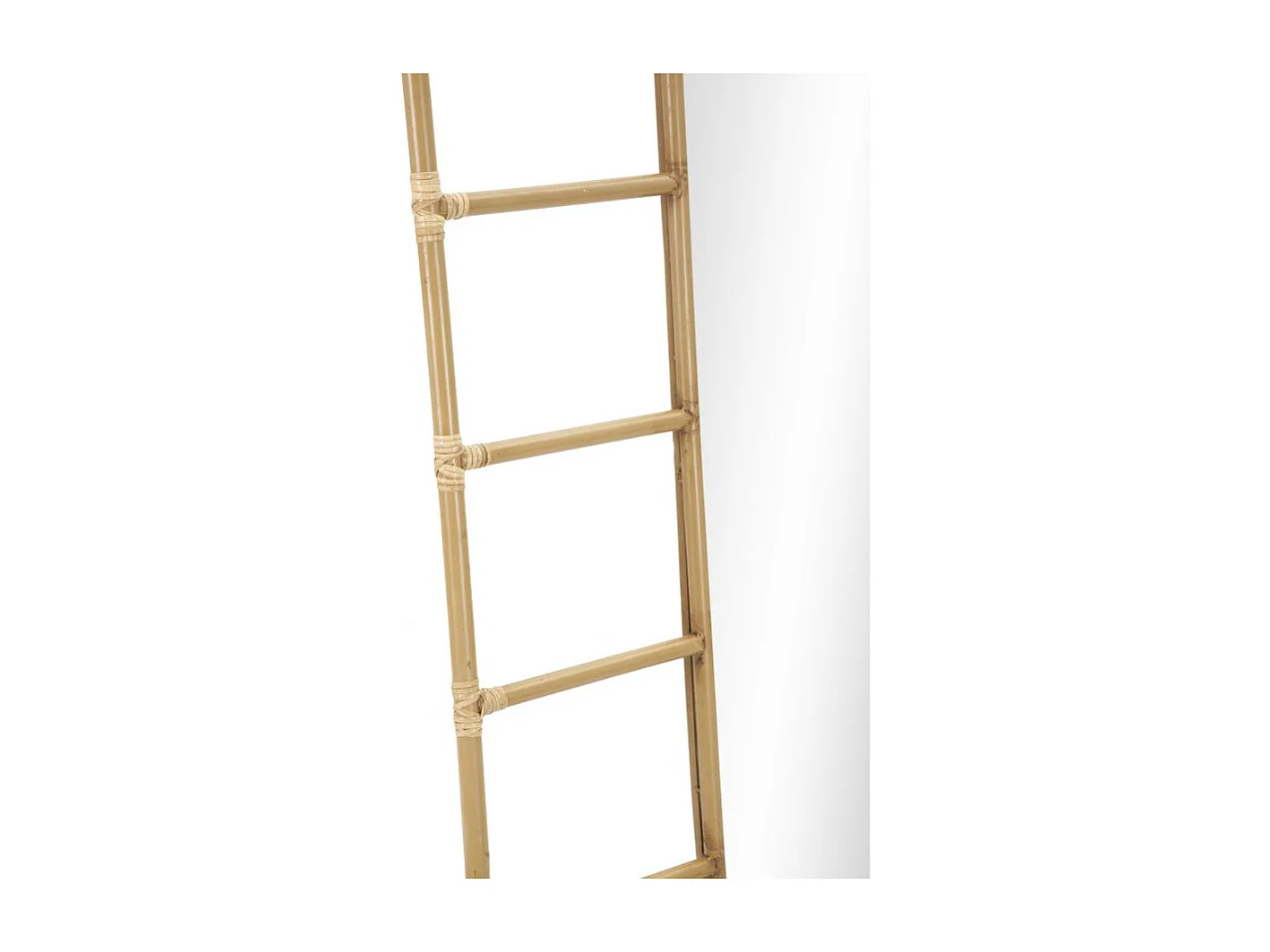 Specchio da pavimento in metallo marrone cm 77,5x3,3x151