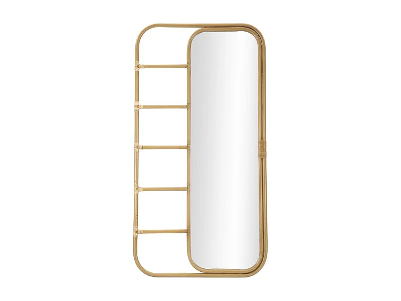 Specchio da pavimento in metallo marrone cm 77,5x3,3x151