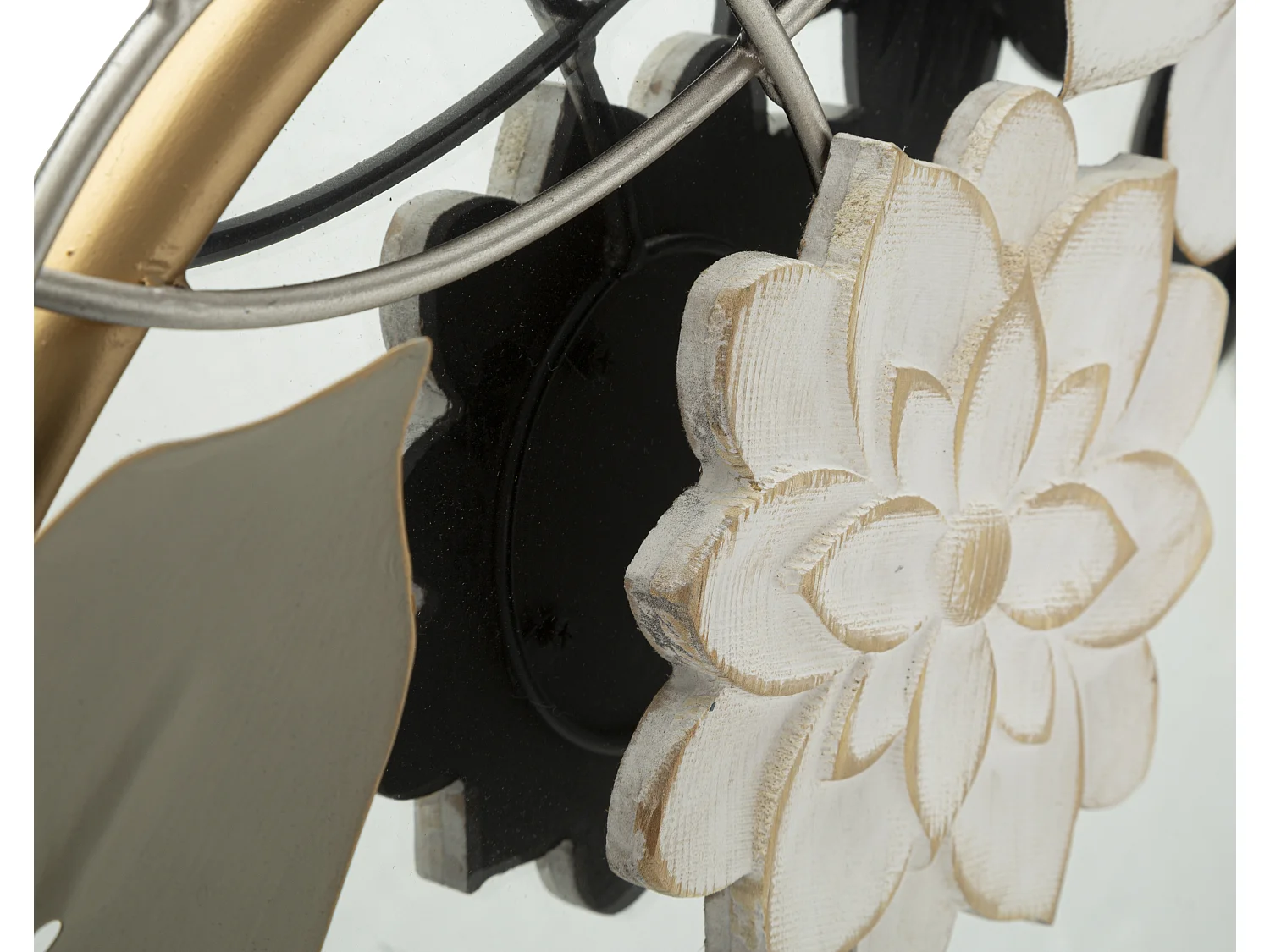 Specchio da parete in metallo multicolore cm 74,9x7x66