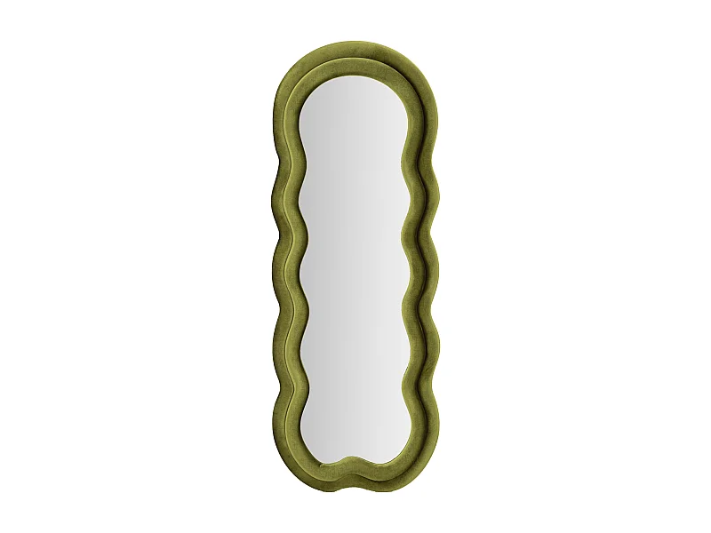 Miroir Mural en Velours "Wavy" 160cm Vert