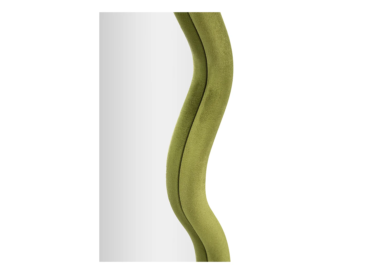 Miroir Mural en Velours "Tod" 90cm Vert