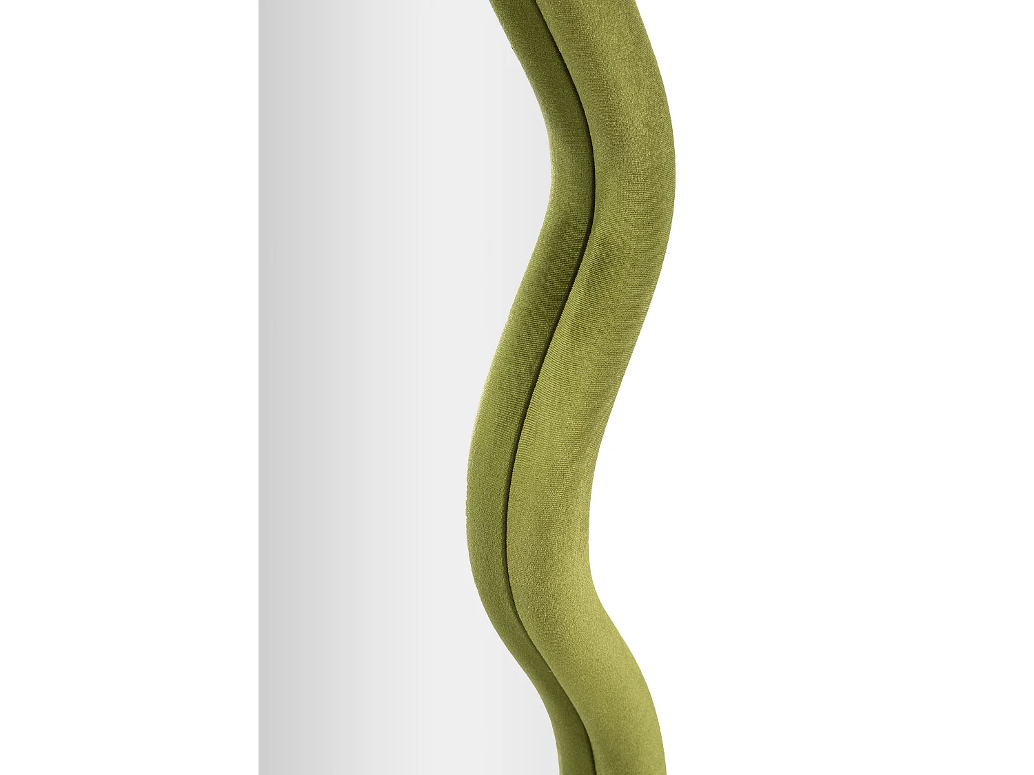 Miroir Mural en Velours "Tod" 90cm Vert