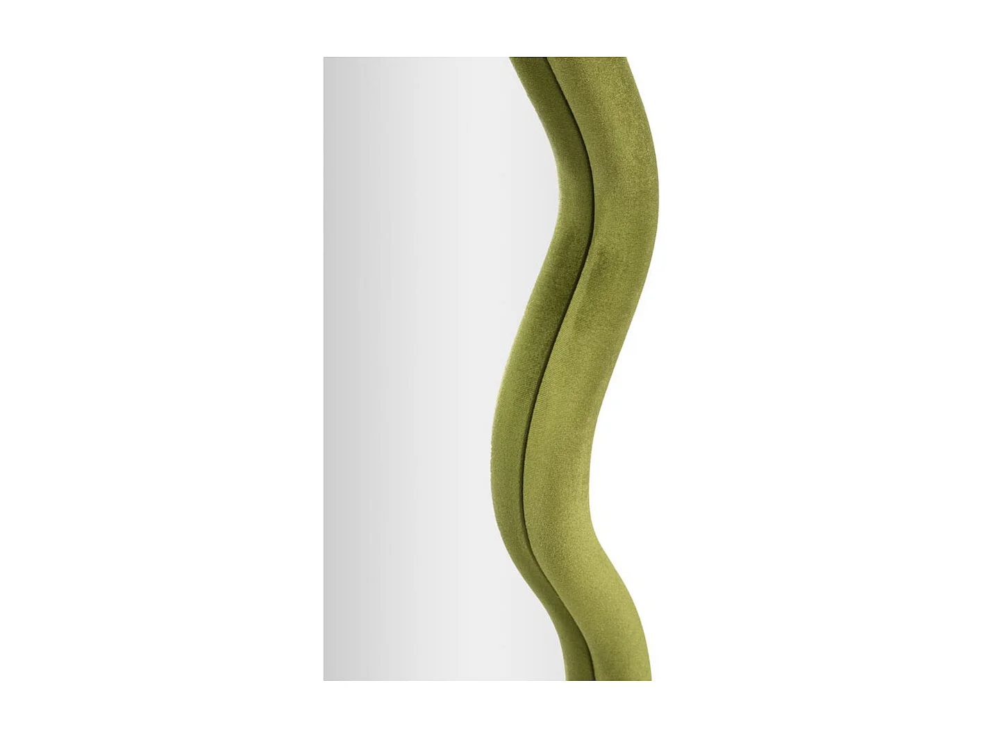 Groene fluwelen wandspiegel 60x4x90 cm