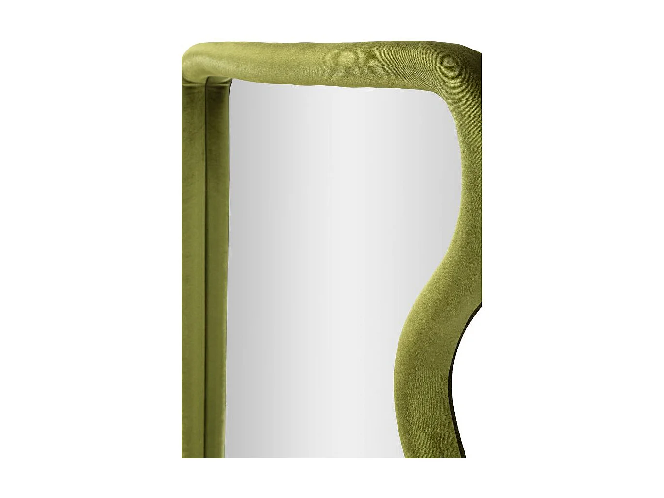 Groene fluwelen wandspiegel 60x4x90 cm