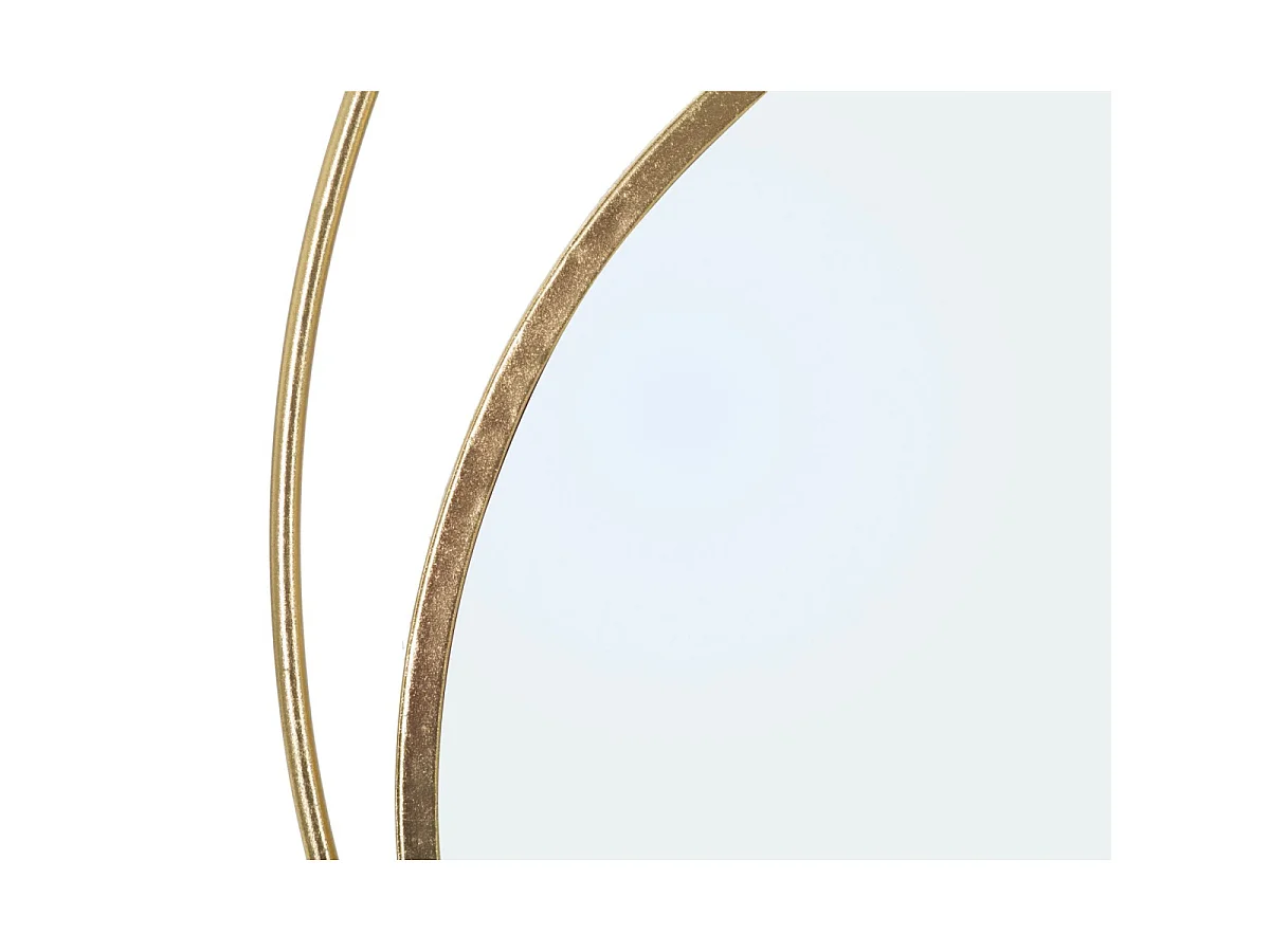 Miroir Mural Design "Planète" 90cm Or